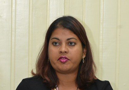 Head of Planning and Development of the Guyana Forestry Commission Pradeepa Bholanath. (DPI photo)