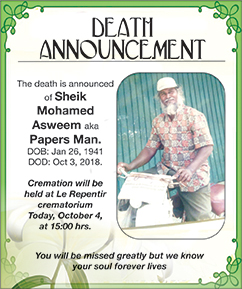 Sheik Mohamed Asween aka Papers Man