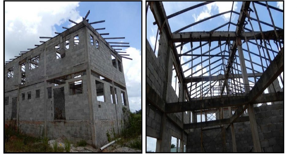The incomplete Doctors’ Quarters at the Port Kaituma Hospital Complex, for which $45 million was paid
