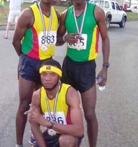 The Guyanese trio of Cleveland Forde, Winston Missigher and Cleveland Thomas. 
