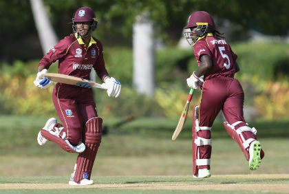 Openers Hayley Matthews (left) and Deandra Dottin gave the Windies a brisk start before the innings fell apart.
