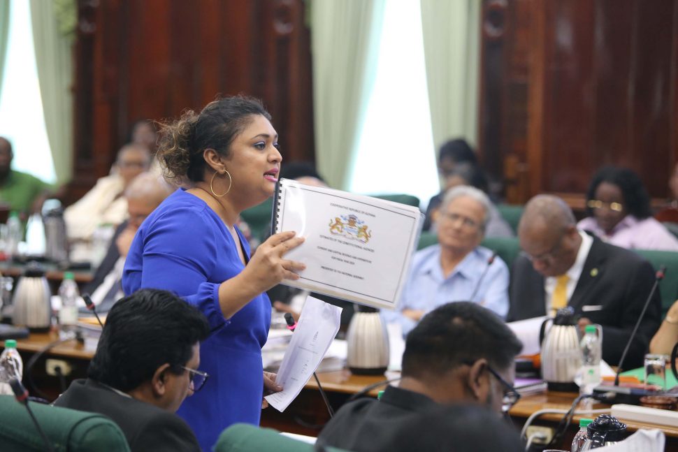 Opposition Parliamentarian Priya Manickchand argued that the document she holds, a curated copy of Budget proposals from the 16 Constitutional Agencies, was not enough to inform the debate on their allocations. 