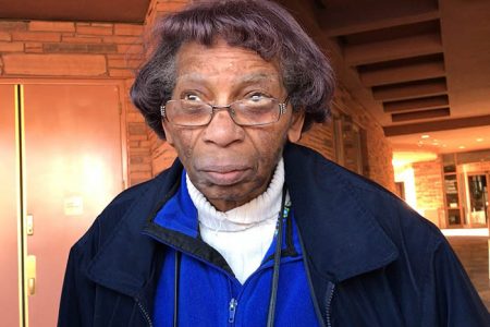 Jamaican born 84-year-old nurse, Murlin Hampton visited Clark County in Nevada to cast her vote in the United States Midterm Elections on November 6. (Photo: JIS)