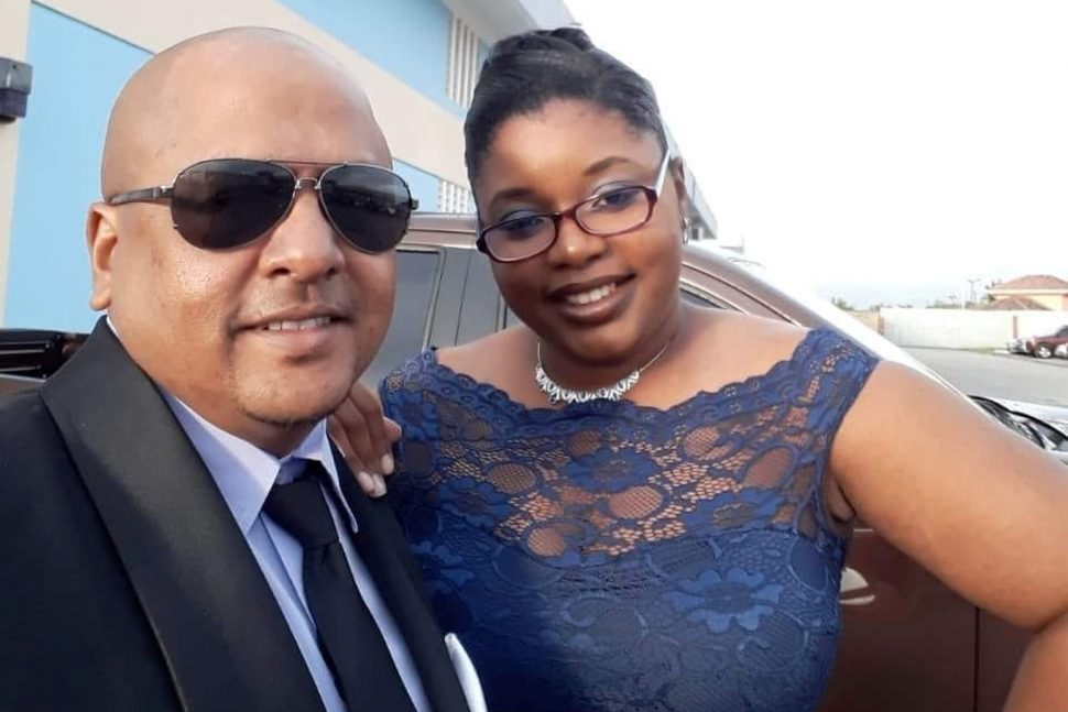  WPC Kips, seen in this photo with her estranged common-law husband PC Youksee, was shot dead by the policeman at his Champs Fleurs home before he turned the gun on himself, firing a bullet into his head.