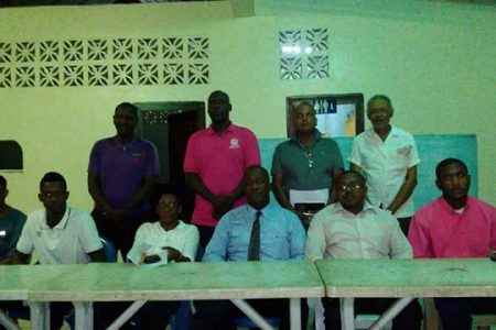 The newly-elected body of the Georgetown Cricket Umpires and Scorers Association
