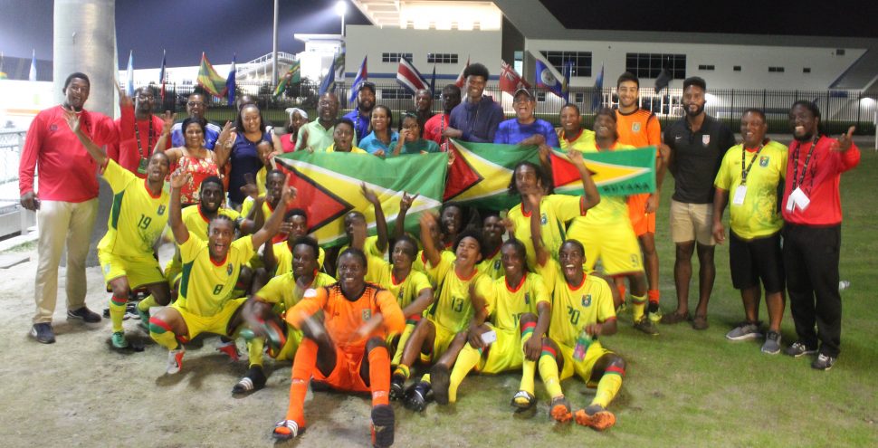 Guyana’s jubilant team
