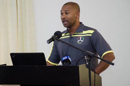 President of the Drone Association in Guyana Lancelot Khan  (DPI photo)