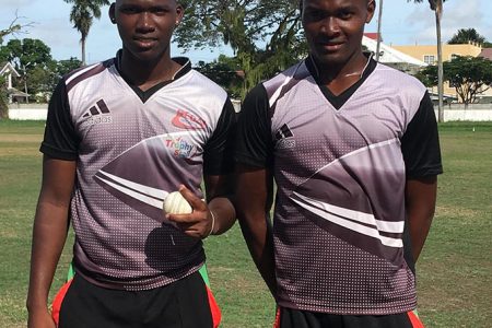 West Indies youth players Ashmead Nedd and Qumar Torrington bowled DCC to victory over GNIC
