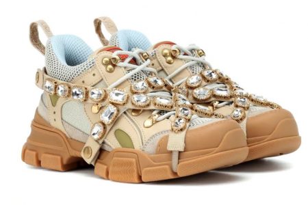 Gucci Flashtrek Embellished Sneakers
