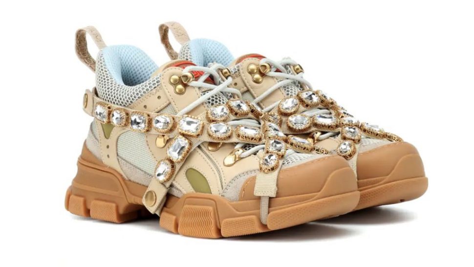 Gucci Flashtrek Embellished Sneakers
