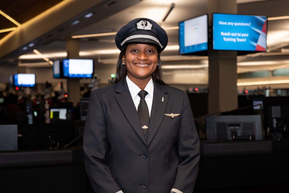 American Airlines First Officer Beth Powell has been flying for 21 years
