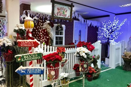Santa’s Cottage set up at the Decor and Gift Gallery on Sheriff Street (Photo by David Papannah)