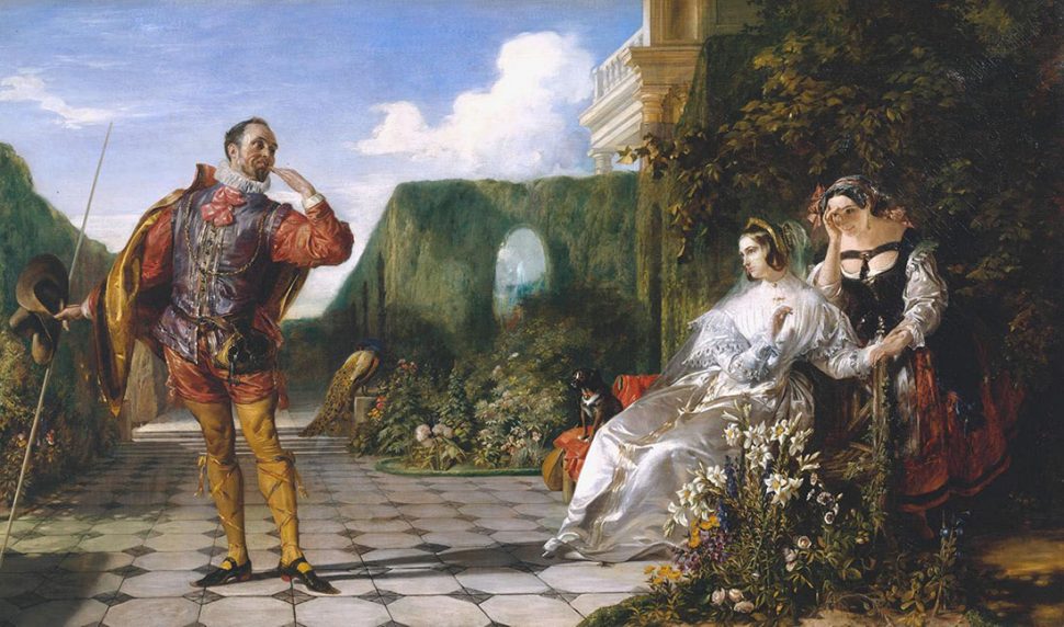 This Daniel Maclise painting of a scene from Twelfth Night was first exhibited by the Tate Museum in 1840 (Photo from Creative Commons website)
