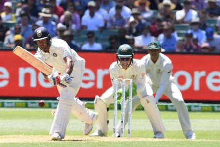 India’s Mayank Agarwal made the highest score by a debutant in Australia. (Reuters photo)

