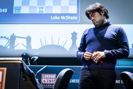 American chess grandmaster Hikaru Nakamura examining the board as he faced France’s Maxime Vachier-Lagrave in the final of the London Chess Classic last week. Nakamura won the Classic in the Blitz category cementing the fact he is considered one of the finest blitz players competing internationally. (Photo: Lennart Ootes/Grand Chess Tour)