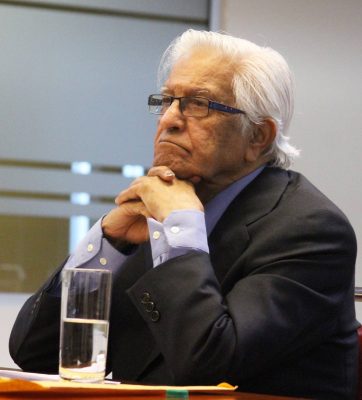 Former prime minister Basdeo Panday