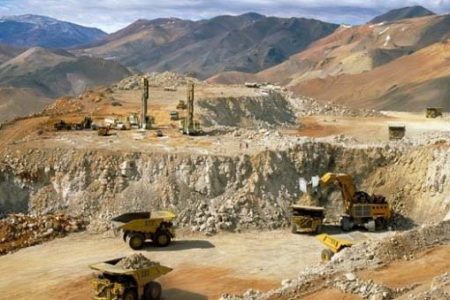 The controversial Pascua-Lama open pit gold mining project 