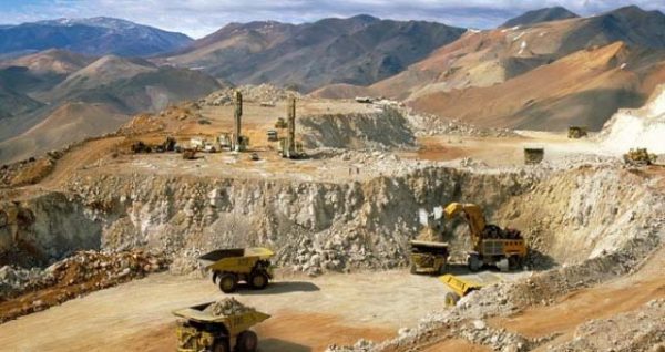 The controversial Pascua-Lama open pit gold mining project 