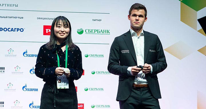 Magnus Carlsen and Kateryna Lagno are World Blitz Champions