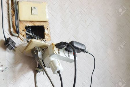 Deteriorating electrical fittings are a constant fire hazard in some urban commercial areas in Guyana