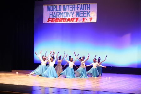  Dancers from the National School of Dance performing at the launch of the United Nations World Inter-Faith Harmony Week 2019 at the National Cultural Centre yesterday morning. The theme for this year’s Harmony Week observations is ‘Fostering Social Cohesion in Guyana.’ (Photo by Terrence Thompson)