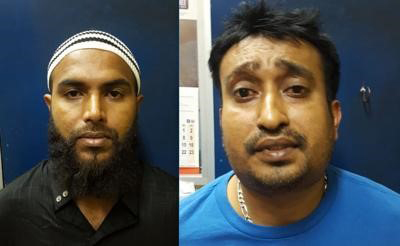 Charged: Shazard Haniff and Javed Hosein