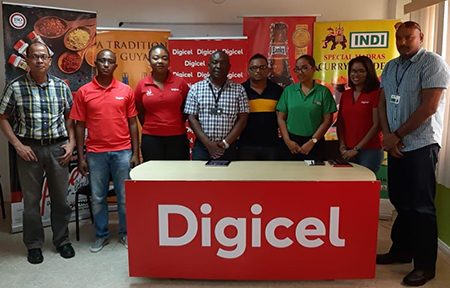  Triple Treat gets underway! The sponsors and organisers pose for a photo opportunity at the launch of the fourth annual Digicel Triple Treat event.