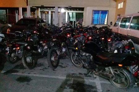 The impounded bikes (Police photo) 