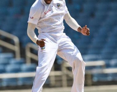 Fast bowler Keemo Paul … led the West Indies attack with two wickets.