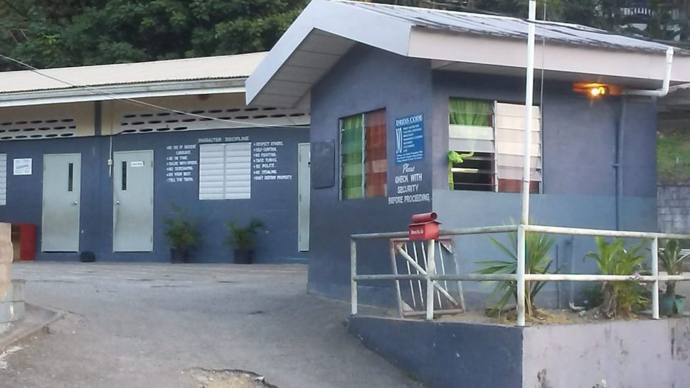 The entrance to one of the primary school in the Maracas/St Joseph area.