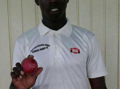 Kevin Sinclair took 9-13 against Kildonan in the first round of Zone C of the Berbice Cricket Board Shimron Hetmyer Intermediate Knockout tournament on Sunday at Area H Ground.
