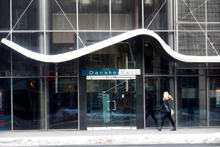 A woman walks past Danske Bank’s Estonian branch in Tallinn, Estonia January 22, 2019. Picture taken January 22, 2019. REUTERS/Ints Kalnins