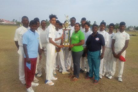  East Coast were crowned champions of the Demerara Cricket Board Inter-Association U17 tournament
