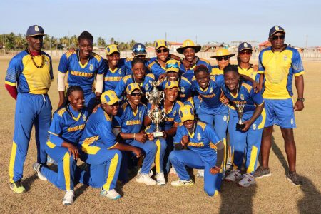 Barbados retained their CWI Women’s Super50 title with a 28-run win over Trinidad and Tobago yesterday (Romario Samaroo photo)
