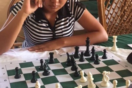 Teenager Nellisha Johnson, a member of Guyana’s 2018 team to the Chess Olympiad, which was held in Batumi, Georgia, is participating in this year’s qualifier for the National Junior Chess Championship. The qualifier will select seven persons along with the previous national junior champion to compete for the 2019 National Junior Championship. Johnson lost her first game of the qualifier to Chelsea Juma, a capable player among the women. 
