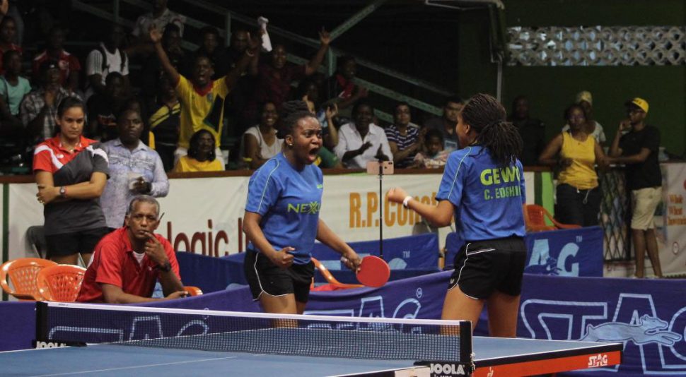 Trenace Low and Chelsea Edghill took a set off the Dominica Republic last evening 
