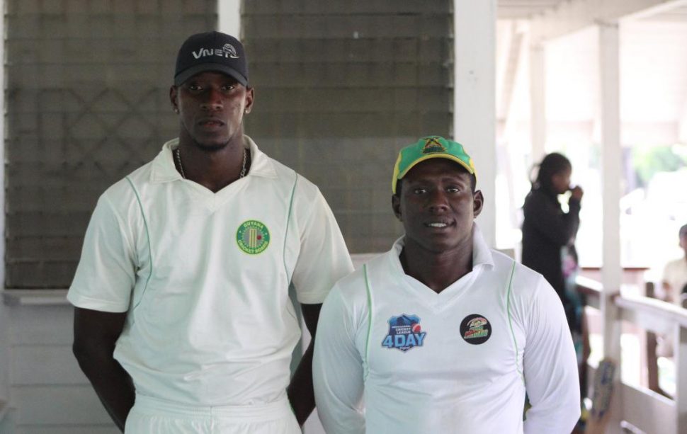 First-class duo Raun Johnson (left) and Anthony Adams were sensational with the ball for PSC in their win over MSC