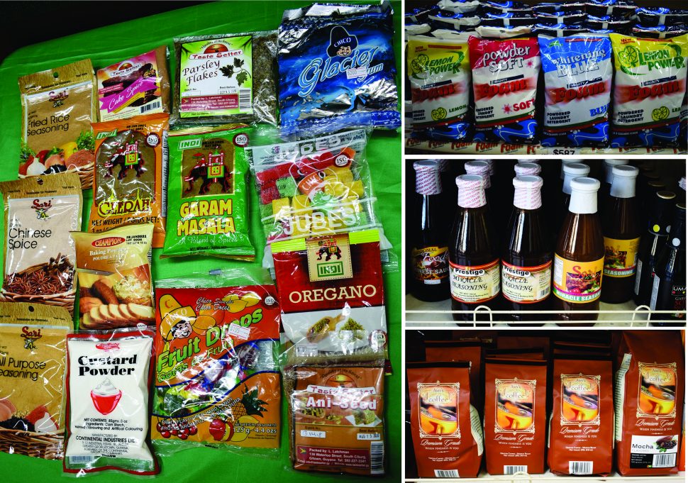  Going places? Packaged agro produce and other Guyanese products 
