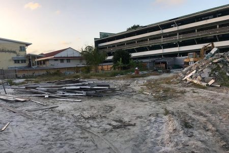 The current state of the site which once housed the school.