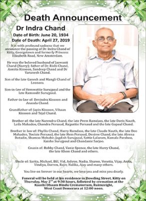 Dr. Indra Chand