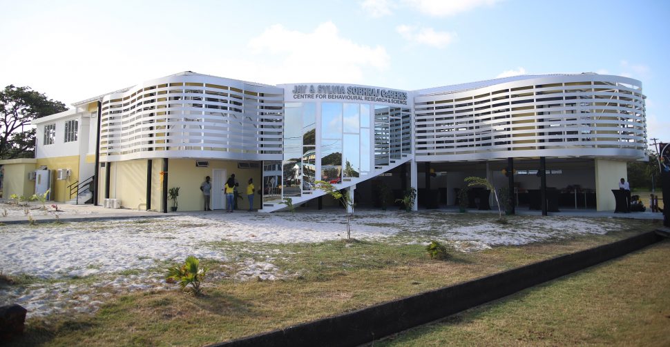 The Jay and Sylvia Sobhraj Centre for Behavioural Research and Science  (CeBeRes) at the University of Guyana’s Turkeyen Campus. (Terrence Thompson photo)