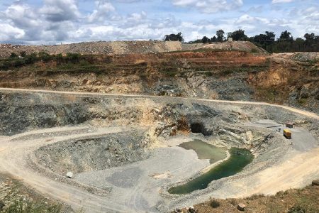 The Mad Kiss open pit, where the portal to the underground mine will be constructed (Dhanash Ramroop photo)