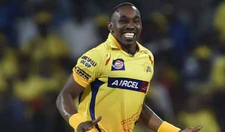 All-rounder Dwayne Bravo … grabbed two wickets in the final over to hand CSK victory. 