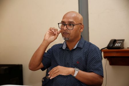 Vice President of the T&T Association for the Hearing Impaired, Ian Dhanoolal.