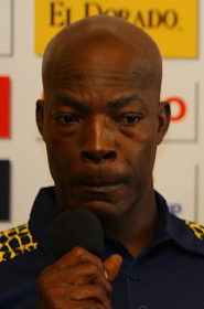 Former Barbados and West Indies all-rounder, Vasbert Drakes. 