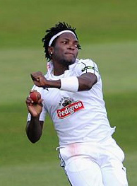 Ex-Barbados and West Indies fast bowler, Fidel Edwards.
