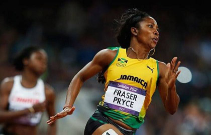 Shelly Ann Fraser-Pryce set a new record in the 100 metres Saturday.