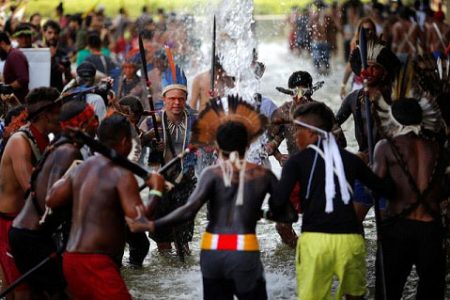 Brazil’s indigenous tribes protest Bolsonaro assimilation plan (Reuters photo)
