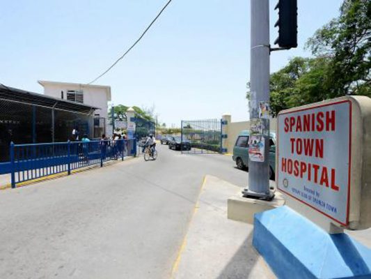 The entrance of the Spanish Town Hospital in St Catherine, Jamaica - File photo