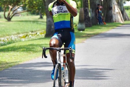 Walter Grant-Stuart sprinted away with the spoils of the Malta Supreme 40-mile road race yesterday at West Demerara.